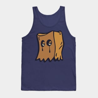 Brown Paper Bag Head Tank Top